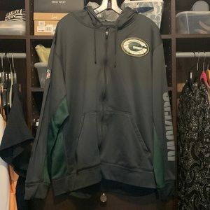 Green Bay Packers Zip Hoodie MENS XL